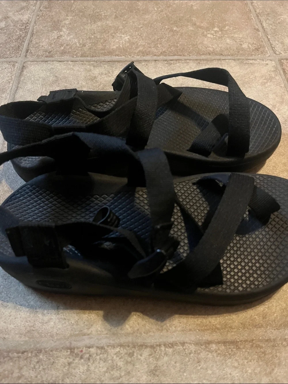 Chaco Z/Cloud 2 Sandals Black with Adjustable Strap Size 7